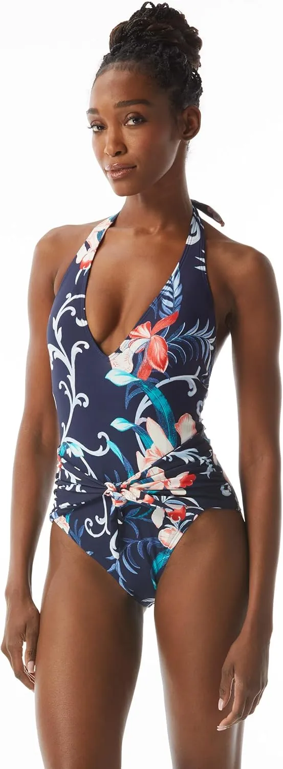 Women's Standard V-Neck Halter One Piece