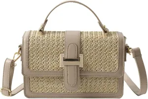 Women’s Trendy Straw Shoulder Bag Straw Crossbody Bags For Women Summer Clutch Purse Straw Beach Purses Vacation 2025