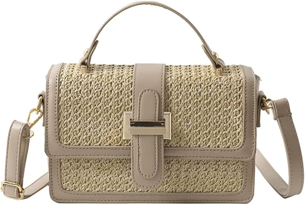 Women’s Trendy Straw Shoulder Bag Straw Crossbody Bags For Women Summer Clutch Purse Straw Beach Purses Vacation 2025