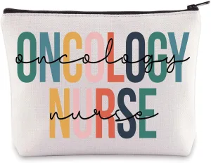 WZMPA Funny Oncology Nurse Cosmetic Bag Nursing Gift Oncology Nurse Survival Kit Makeup Zipper Pouch Bag(Oncology Nurse)