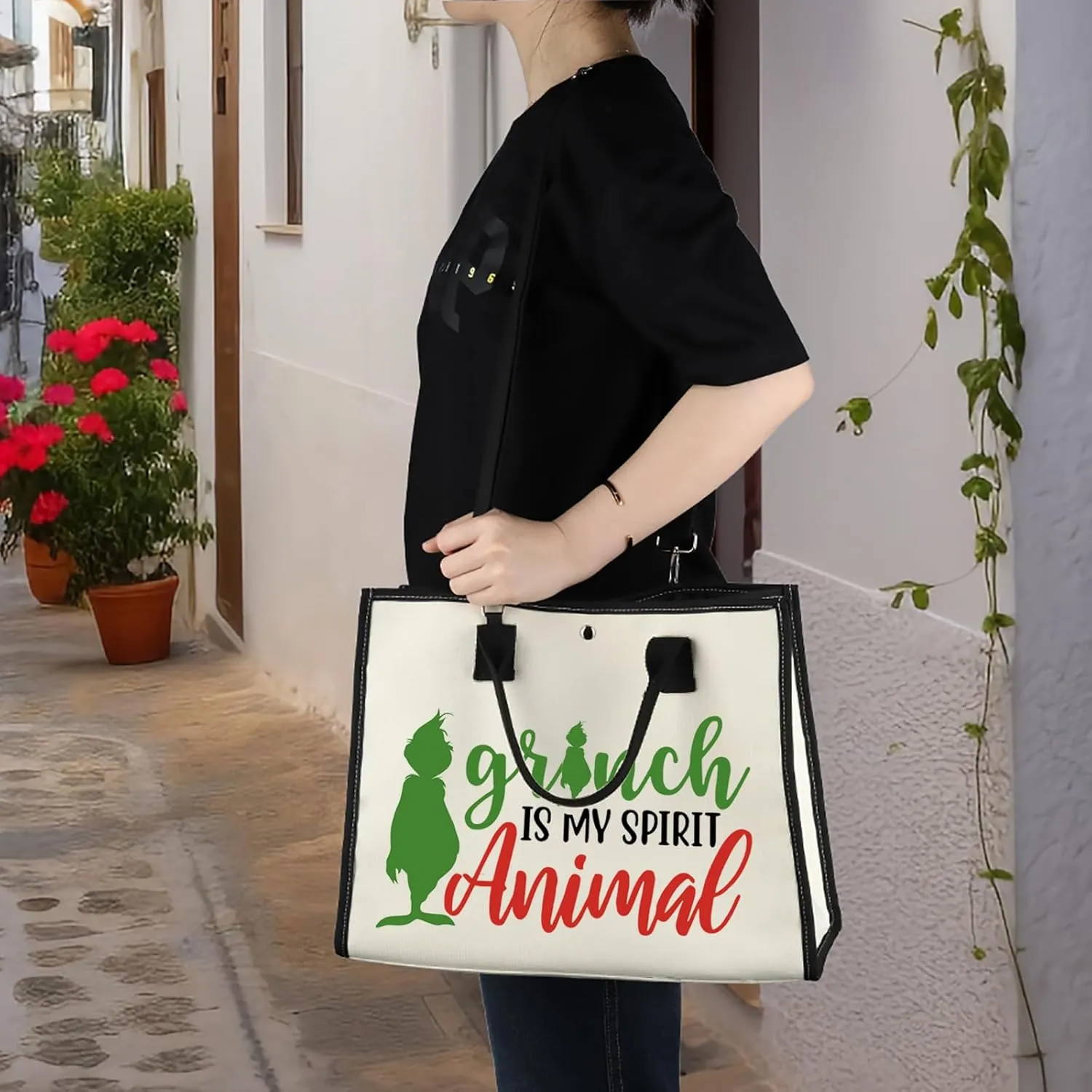 WZMPA Green Monster Cosmetic Makeup Bag Doctor Cat Fans Gifts Monster Is My Spirit Animal Zipper Pouch Bag For Monster Fans