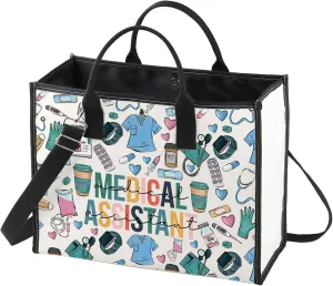 WZMPA Medical Assistant Cosmetic Bag MA Graduation Gift Nurse Medical Assistant Makeup Zipper Pouch Bag Medical Assistant Retirement Welcome Gifts (Medical Assistant-TB)