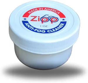 Zipp Wax Anti-Fog Cleaner No Ammonia, No Alcohol. Made with Coconut Oil, Made in America (1 oz). Safe on All Lenses from Scopes, Eyeglasses, Masks, Goggles, and Camera Lenses.