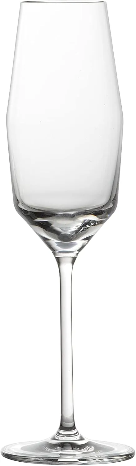 Zwiesel Glas Tritan Crystal Glass Gigi Collection, 10 Ounce, Set of 4, Sparking Wine Flute with Effervescence Points